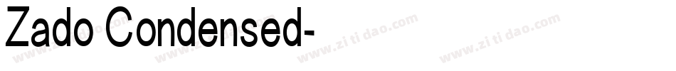 Zado Condensed字体转换